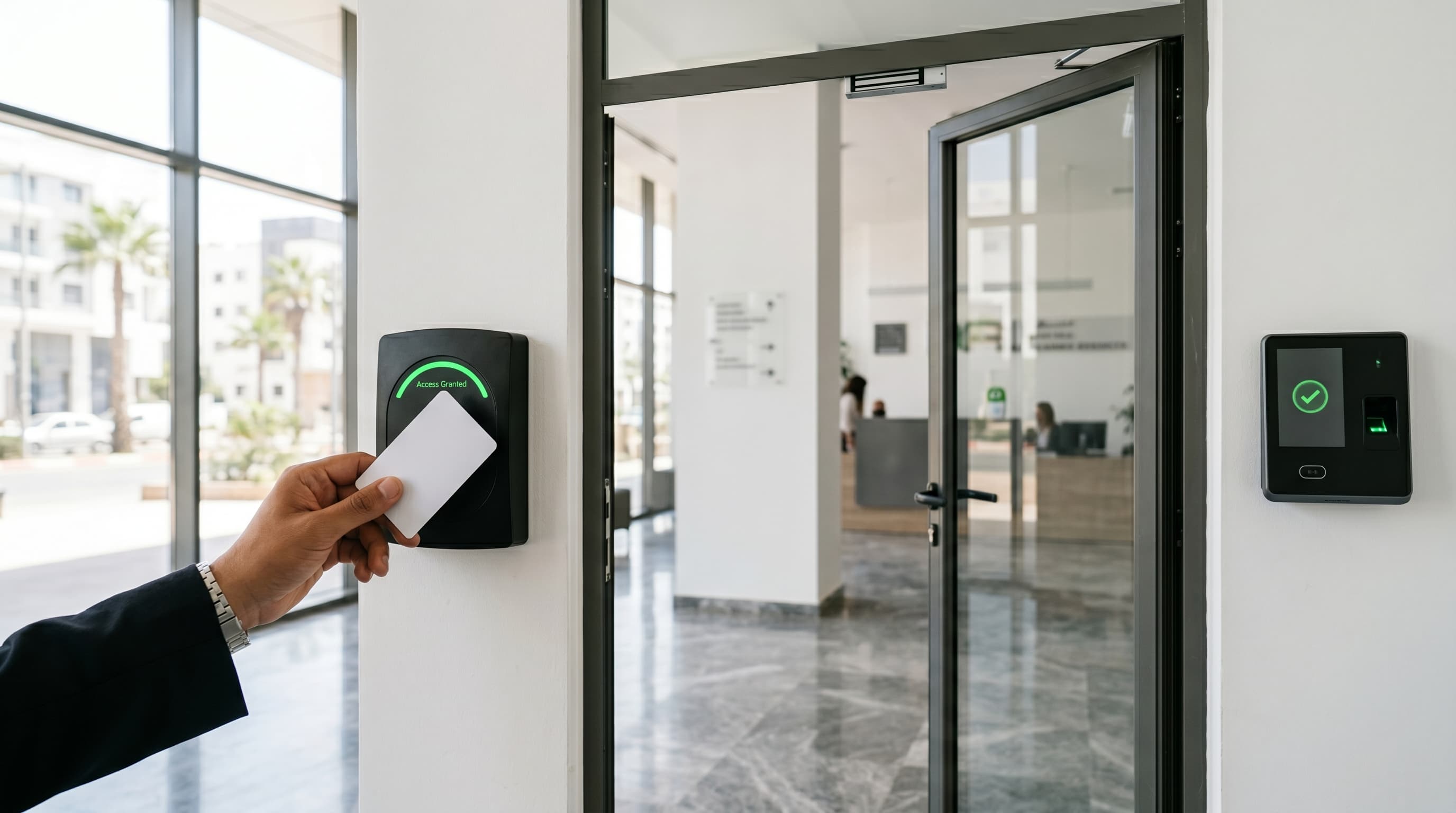 Comment préparer un contrôle d'accès par badge, digicode ou biométrie